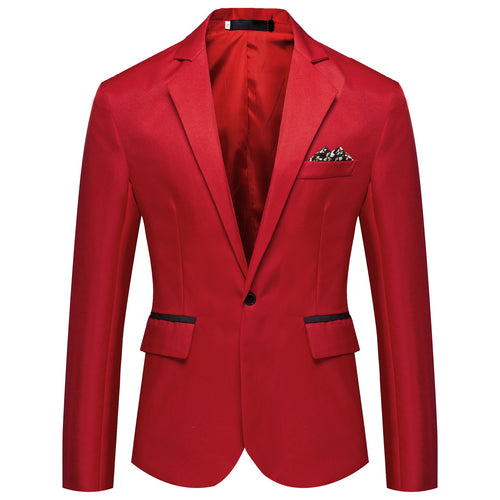 Herren modischer und eleganter Anzugjacke mit satiniertem Finish Echoarchiv