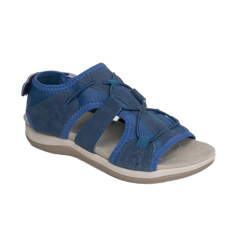 Damen Sportive Komfort-Sandalette mit gepolstertem Fußbett und Klett-Fersenriemen – Sorelia