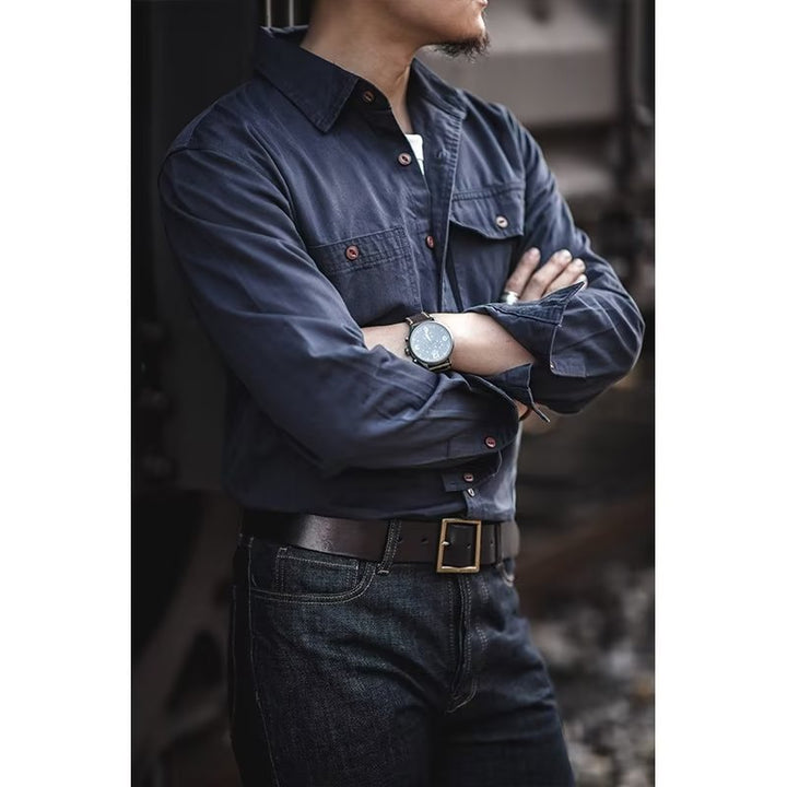 Herren Utility-Shirt mit Brusttaschen Echo Archive