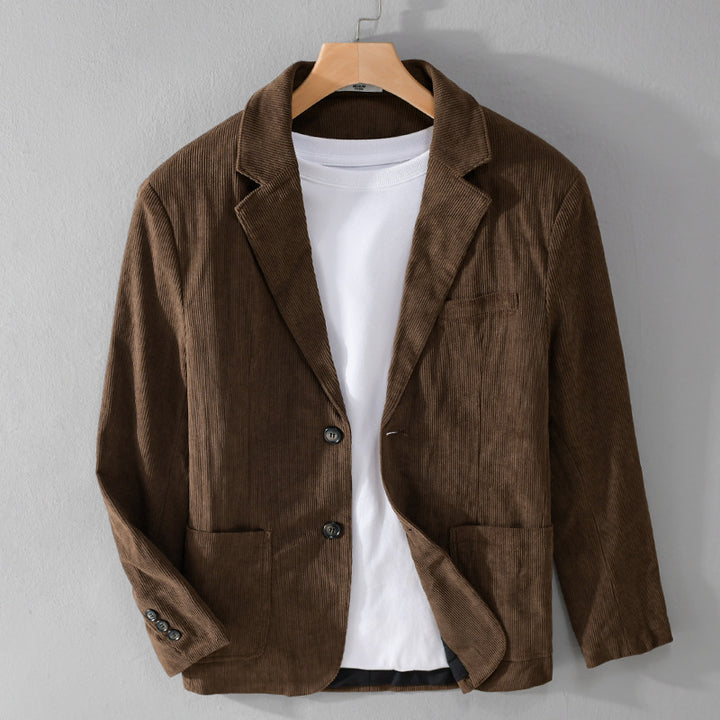 Herren Kordsakko im smart-casual Stil mit klassischer Knopfleiste Echoarchiv