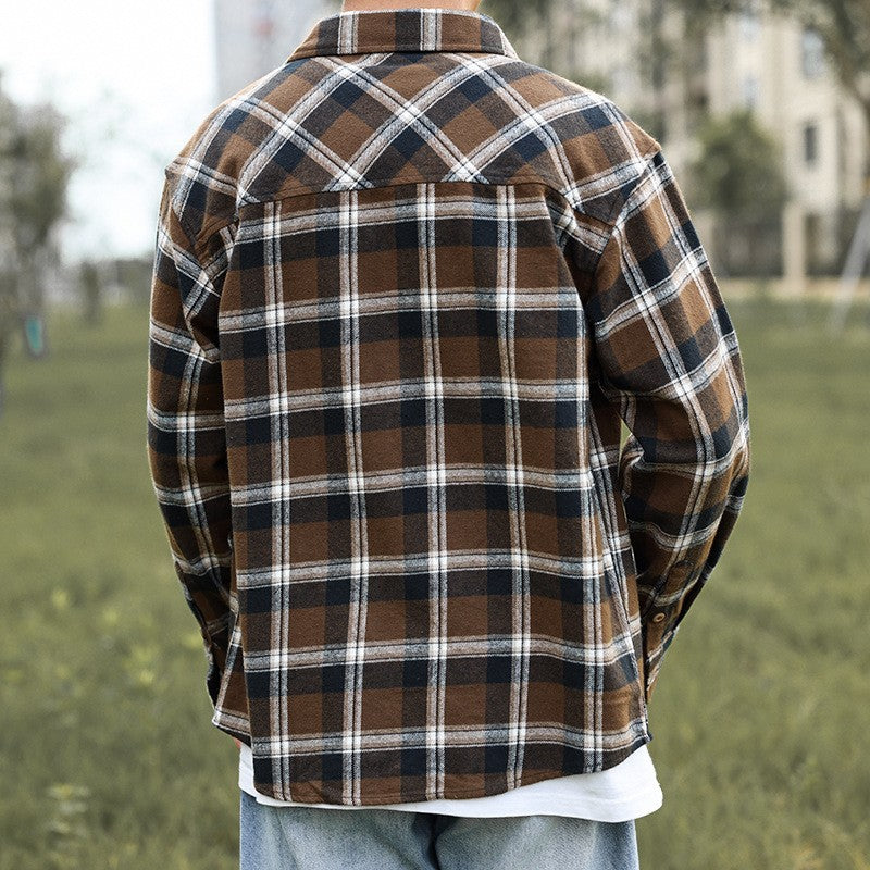Herren Karo-Hemdjacke mit zwei Brusttaschen Echo Archiv