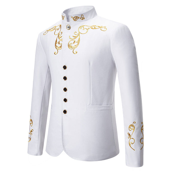 Herren Elegantes Blazer mit exquisiter Gold-Stickerei Echoarchiv