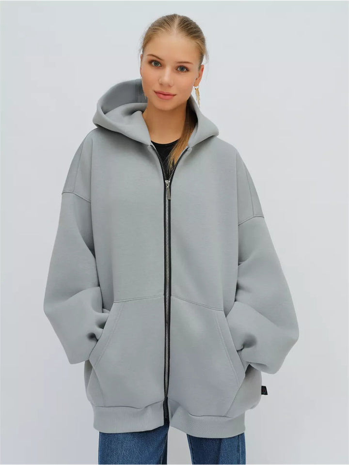 Damen Oversized Kapuzenjacke Echo Archiv