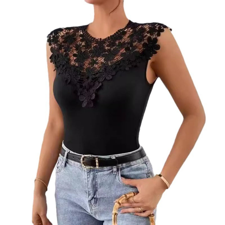 Damen Lace Bodysuit mit eleganter Applikation Echoarchiv