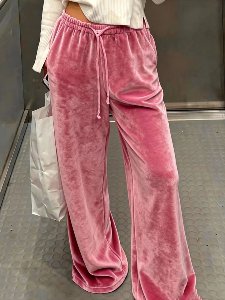 Damen Gemütliche und elegante Samthose Echo Archiv