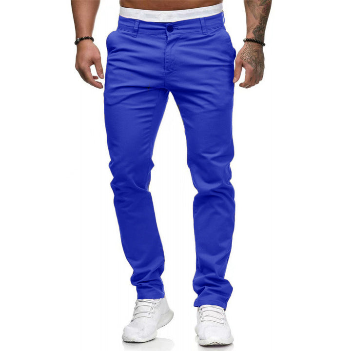 Herren Chinohose mit schmalem Schnitt und elastischem Bund Echoarchiv