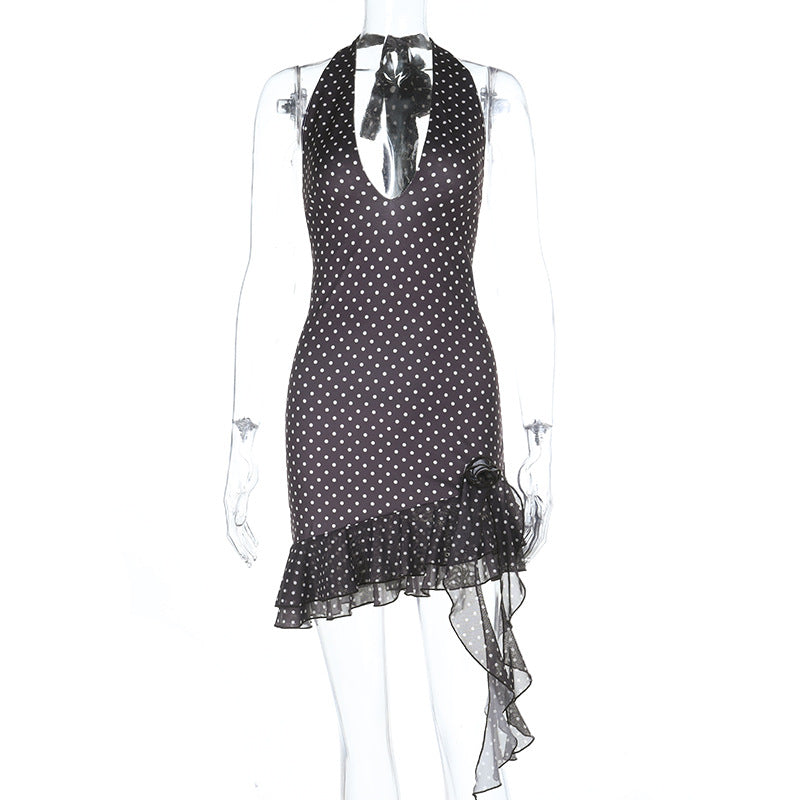 Damen Polka Dot Cocktailkleid Echo Archiv