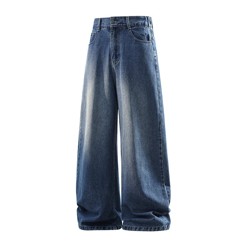 Damen Weite Jeanshose mit hohem Bund, elastischem Taillenbund und Baggy‑Silhouette Echoarchiv