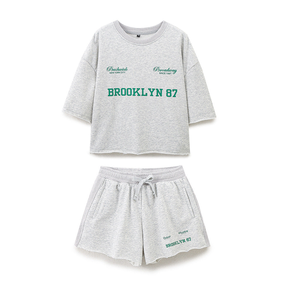 Damen lässige Freizeit-Shorts mit elastischem Bund und praktischen Taschen Echo Archiv