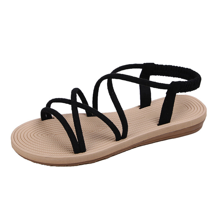 Damen Geflochtene Riemchen-Sandalen mit elastischem Fersenband und gepolstertem Fußbett – Sorelia