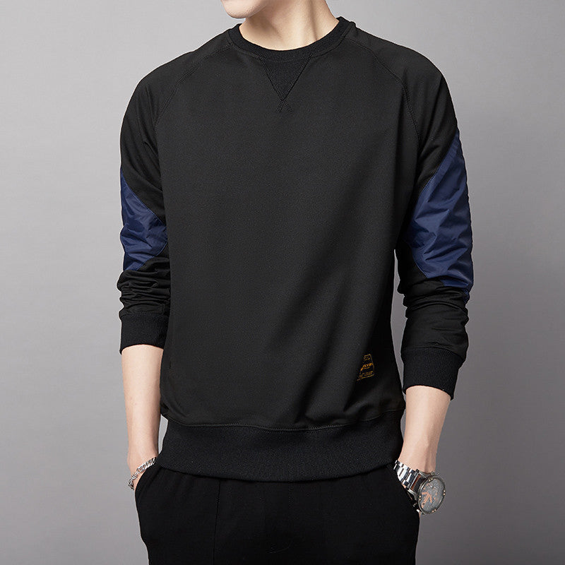 Herren Sportlicher Sweatshirt mit kontrastierenden Ärmeln Echoarchiv