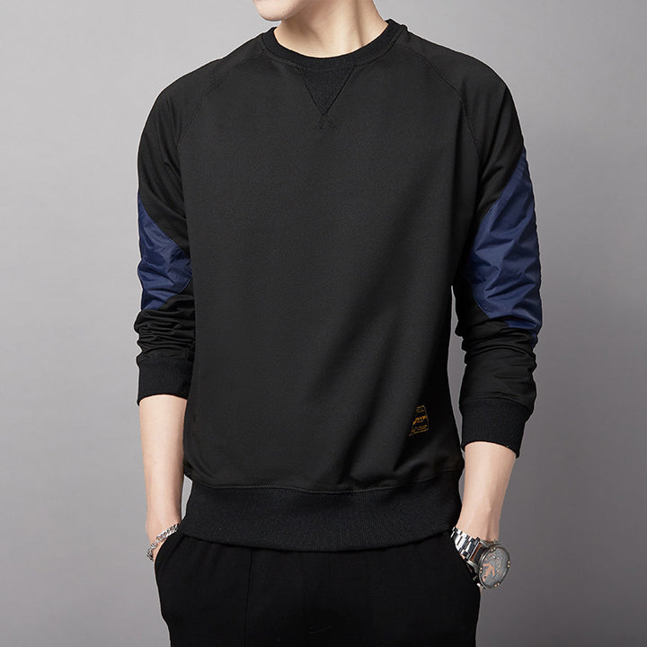 Herren Sportlicher Sweatshirt mit kontrastierenden Ärmeln Echoarchiv