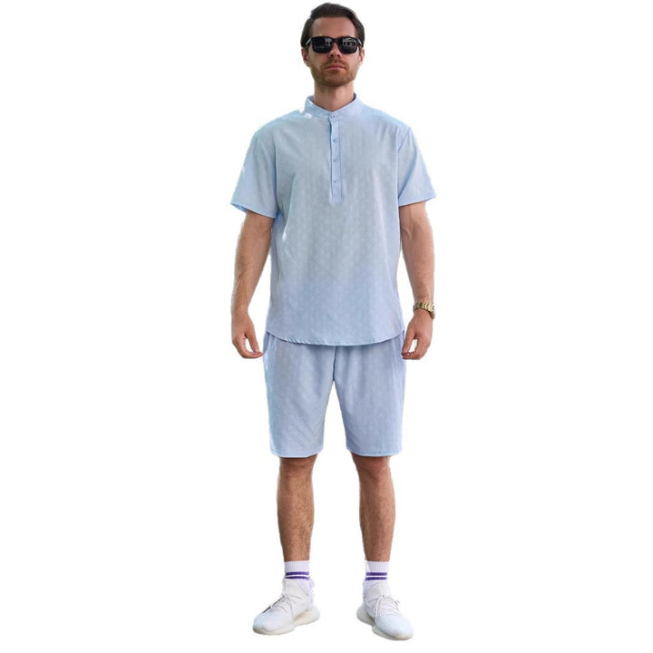 Herren lässiges Freizeitoutfit aus atmungsaktiver Baumwolle mit modernem Schnitt Echoarchiv