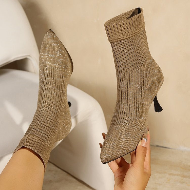 Damen Elegante Ankle Boots mit Glitzer-Details Echo Archiv
