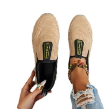 Damen Outdoor-Slip-On-Sneaker mit robustem Lug-Profil und Velours‑Optik Echo Archiv