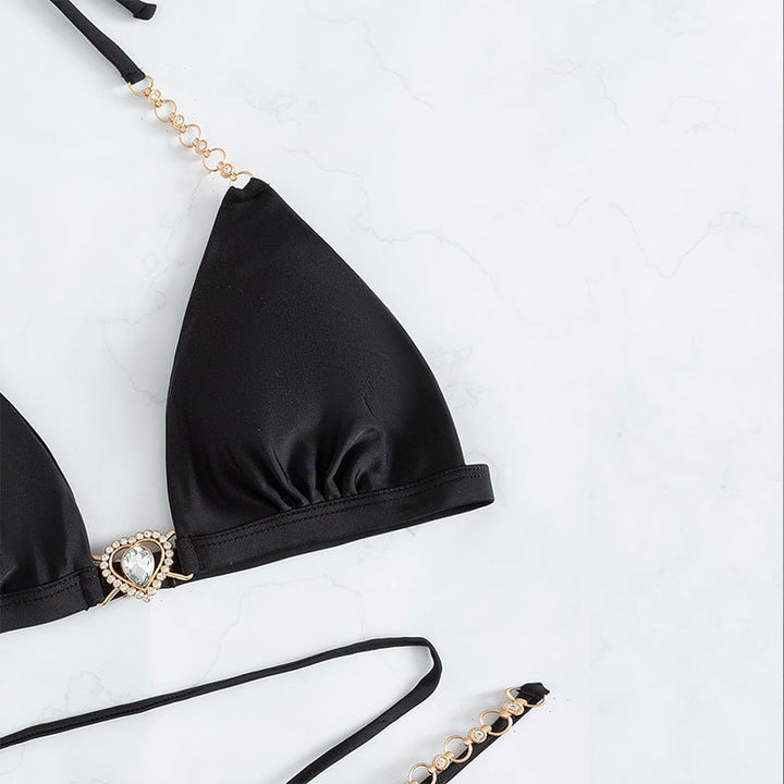 Damen Triangle-Bikini mit zarten Kettenverzierungen Echo Archiv