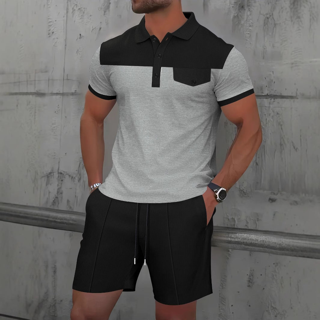 Herren Polohemd mit modernen Akzenten und praktischer Brusttasche Echoarchiv