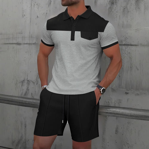 Herren Polohemd mit modernen Akzenten und praktischer Brusttasche Echoarchiv