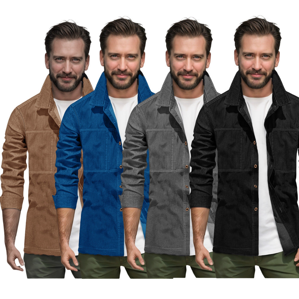 Herren lässige Utility-Jacke mit praktischen Taschen und stylischem Schnitt Echoarchiv