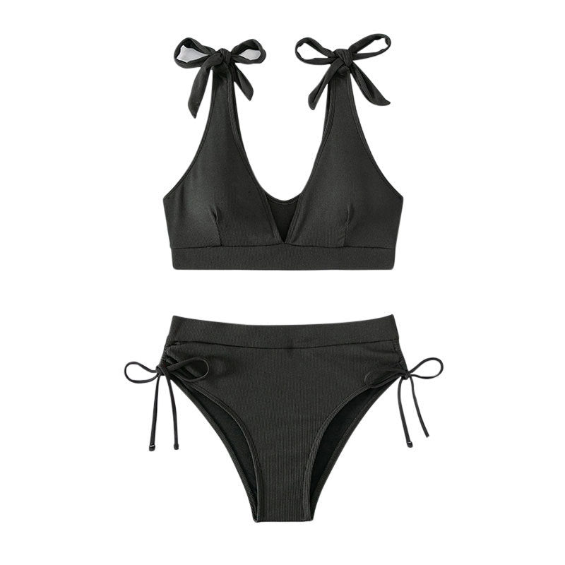 Damen Hochtaillierter Bikini mit verstellbaren Trägern Echo Archiv