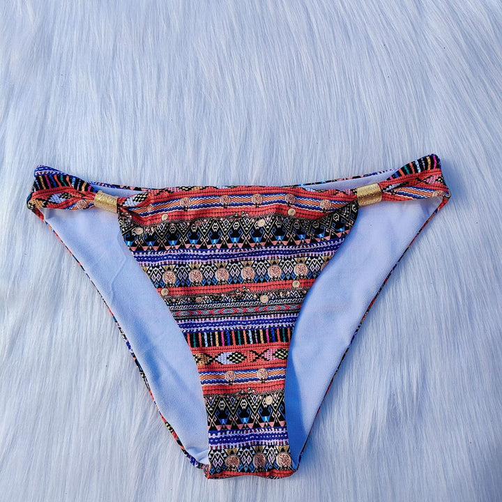 Damen Triangel-Bikini mit verspieltem Ethno-Muster Echo Archiv