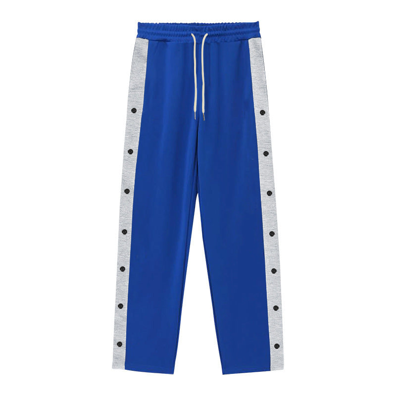 Herren Sportliche Jogginghose mit Druckknopfdetails Echoarchiv