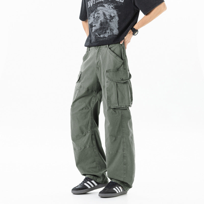 Damen Weite Cargohose mit hohem Bund, Oversize‑Bein und großen Klappentaschen Echo Archiv