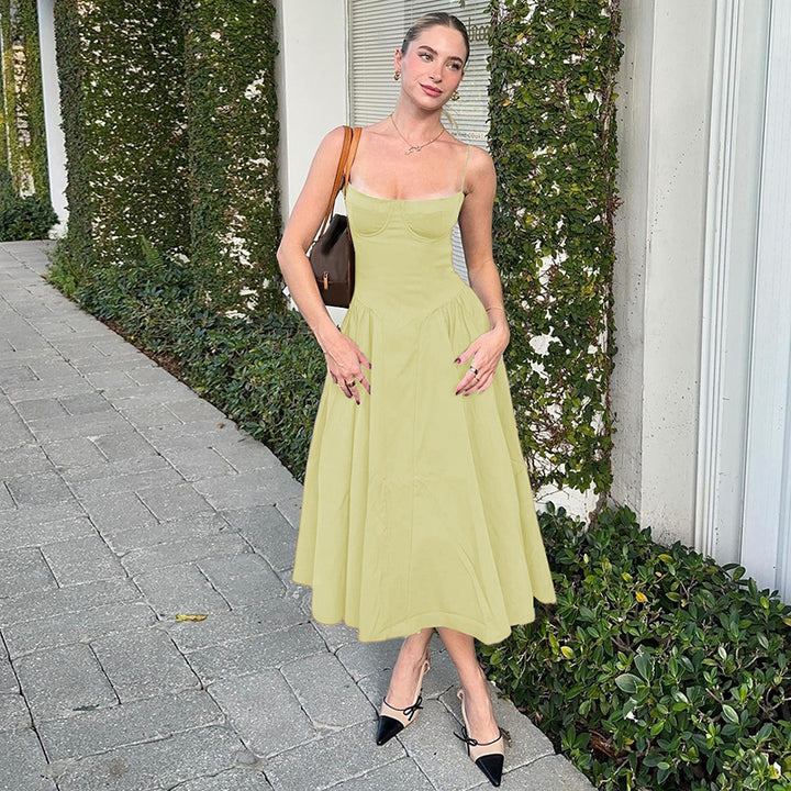 Damen Maxi-Kleid mit elegantem Bustier-Oberteil und fließendem Rock Echo Archiv