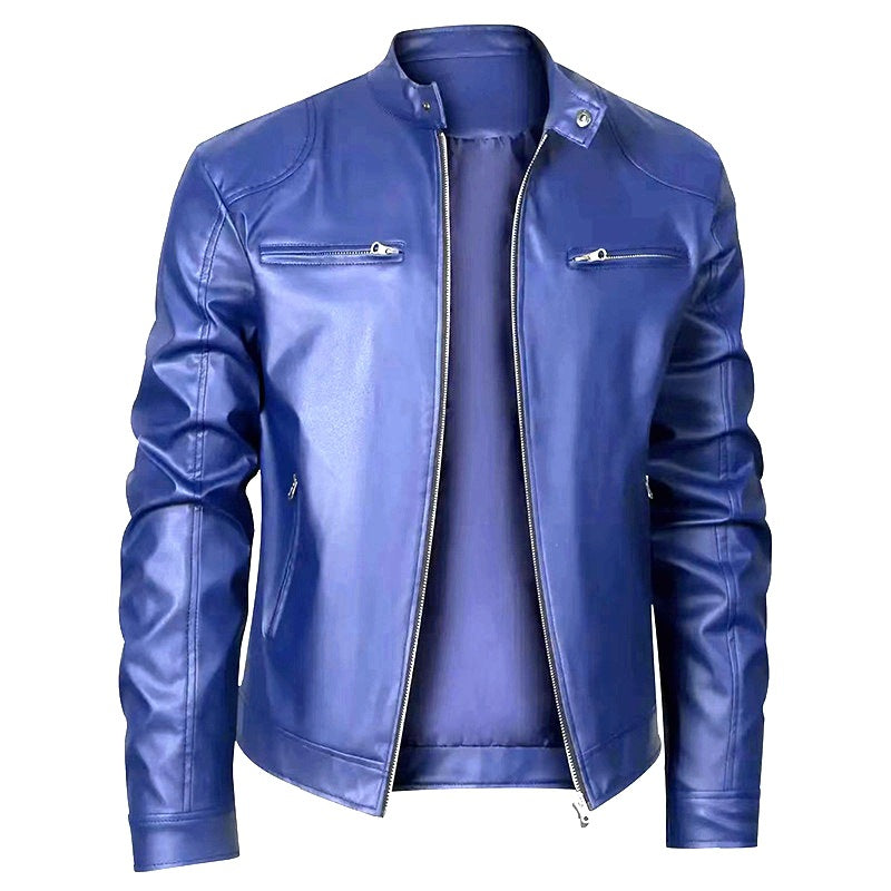 Herren Modische Biker-Lederjacke Echo Archiv