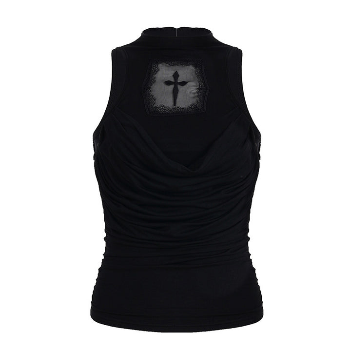 Damen elegantes Tanktop mit verspieltem Rückendetail Echo Archiv