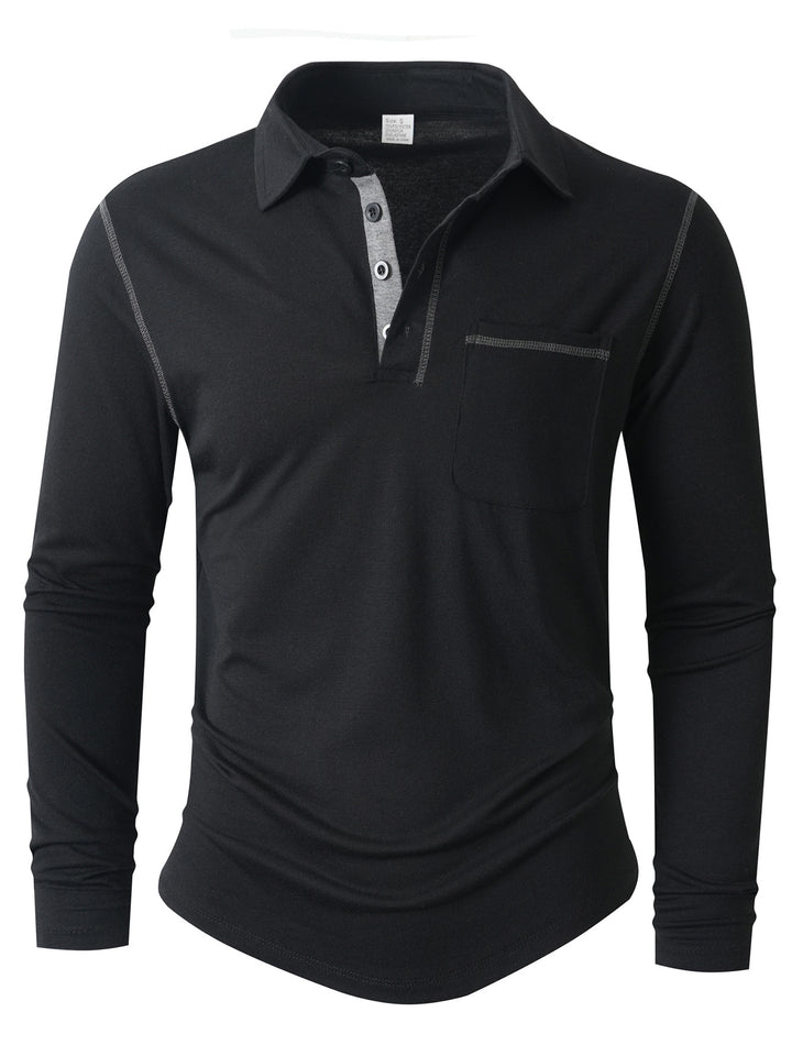 Herren Langarm Poloshirt Echoarchiv