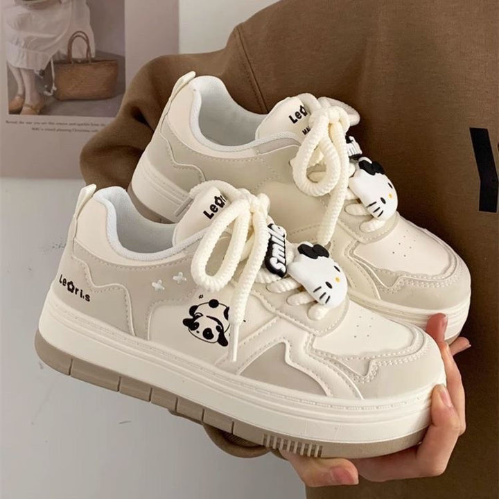 Damen Chunky-Sneaker mit Panda-Motiv, gepolstertem Innenfutter und robuster Profilsohle – Névara