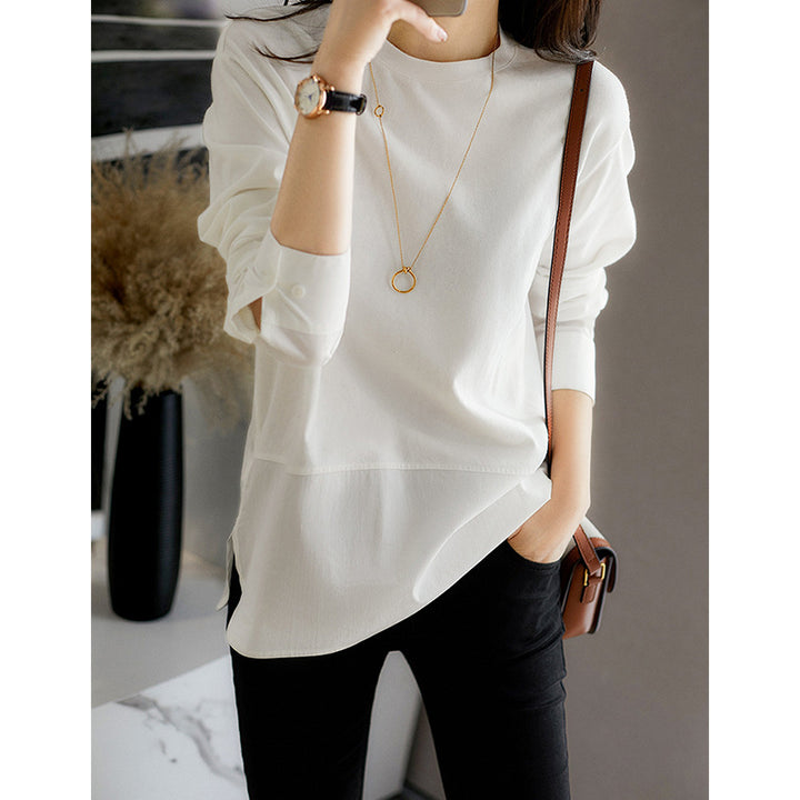 Damen Lässiges Langarmshirt Echoarchiv