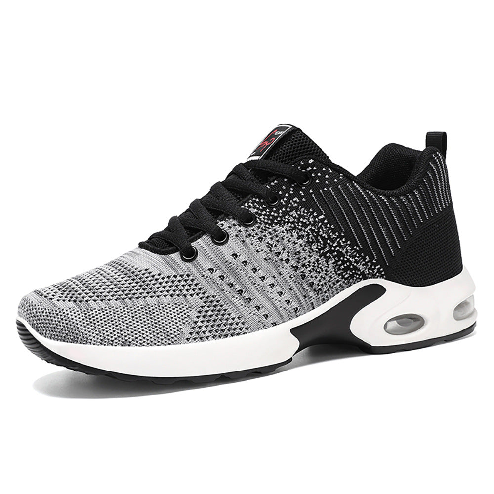 Herren nan leichter Strick-Running-Sneaker mit gepolsterter Fersenstütze und sichtbarer Luftkissen-Zwischensohle Echo Archiv