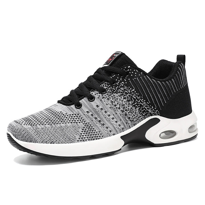 Herren nan leichter Strick-Running-Sneaker mit gepolsterter Fersenstütze und sichtbarer Luftkissen-Zwischensohle Echo Archiv