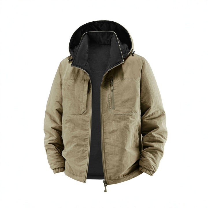 Herren Thermo-Fieldjacke mit Fleece-Innenfutter, Kapuze und Fronttaschen Echo Archiv