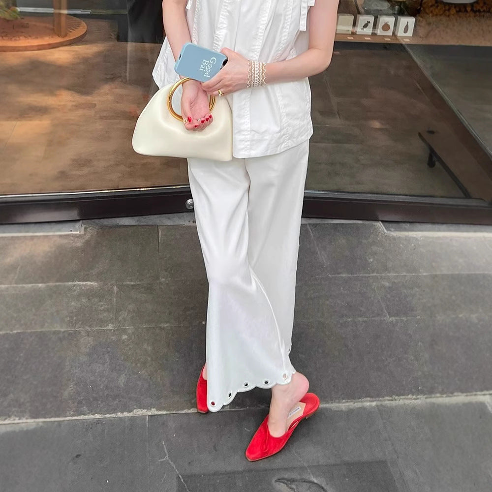 Damen Elegante und luftige Bluse mit reichem Detail Echoarchiv