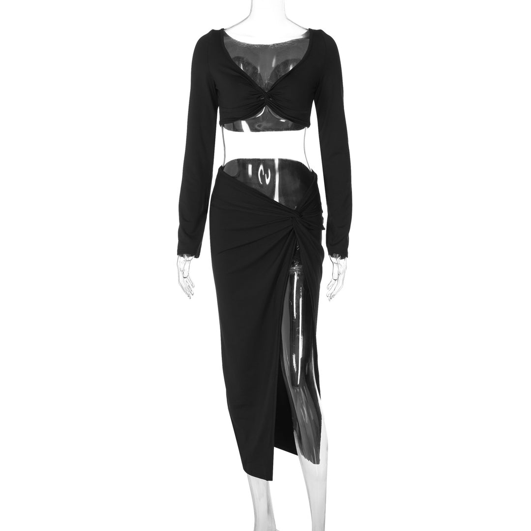 Damen Elegantes Maxikleid mit schulterfreier Gestaltung und drapierter Taillierung Echo Archiv