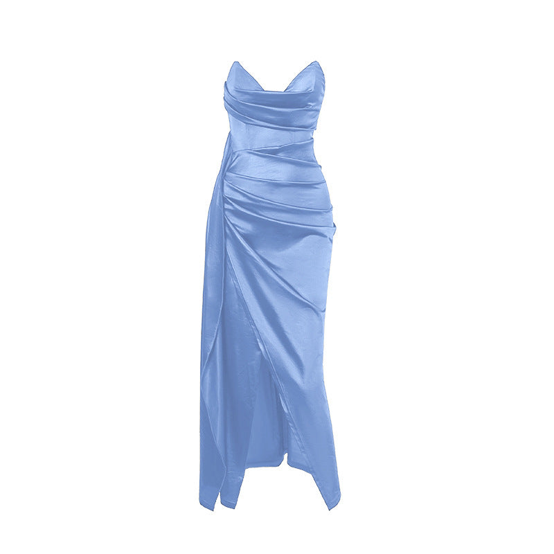 Damen figurbetontes Abendkleid mit asymmetrischem Saum und elegantem Schnitt Echo Archiv