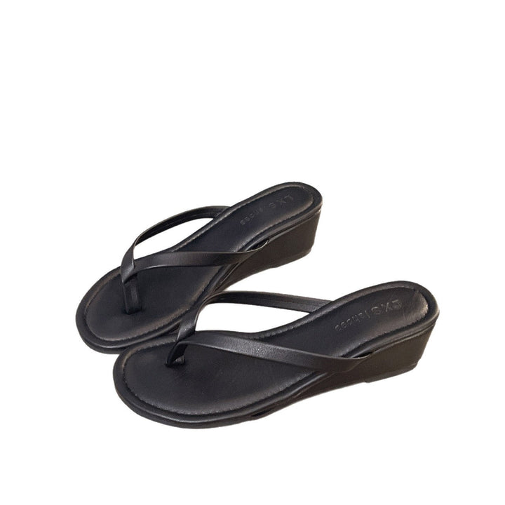 Damen eleganter Wedgesandalen mit schimmerndem Design Echoarchiv