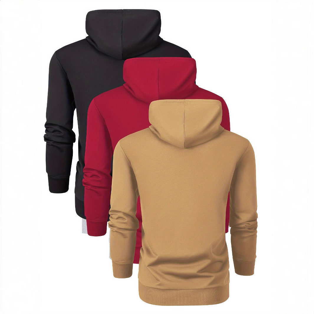 Unisex schlichter Kapuzenpullover mit Kängurutasche, gerippten Bündchen und relaxed Fit Echo Archiv