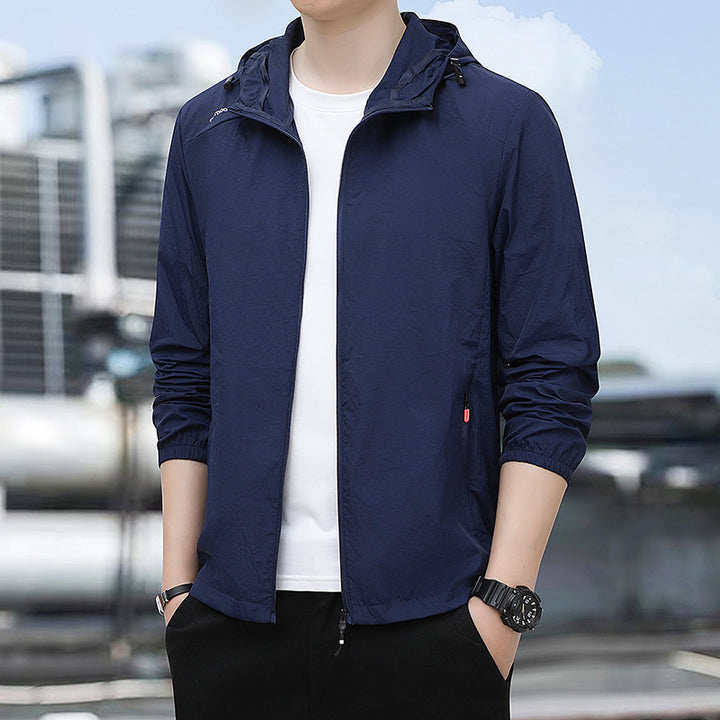 Herren Leichte wasserdichte Windjacke Echo Archiv