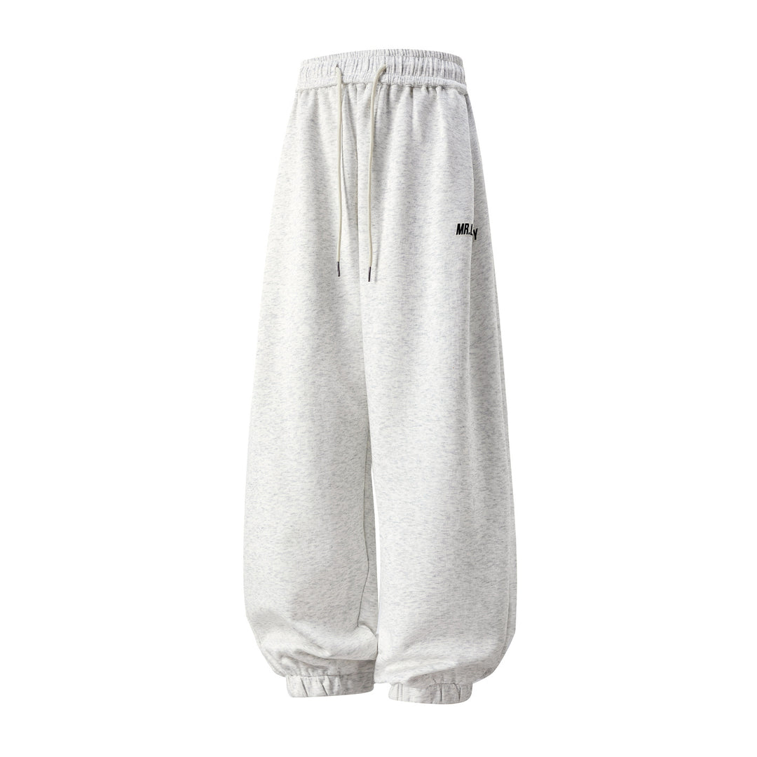 Unisex Extraweite Sweat‑Haremshose im Palazzoschnitt mit Kordelzug und geripptem Knöchelabschluss Echo Archiv