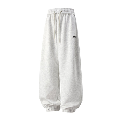 Unisex Extraweite Sweat‑Haremshose im Palazzoschnitt mit Kordelzug und geripptem Knöchelabschluss Echo Archiv