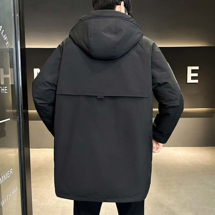 Herren modische Winterjacke mit praktischen Taschen und hohem Kragen Echoarchiv