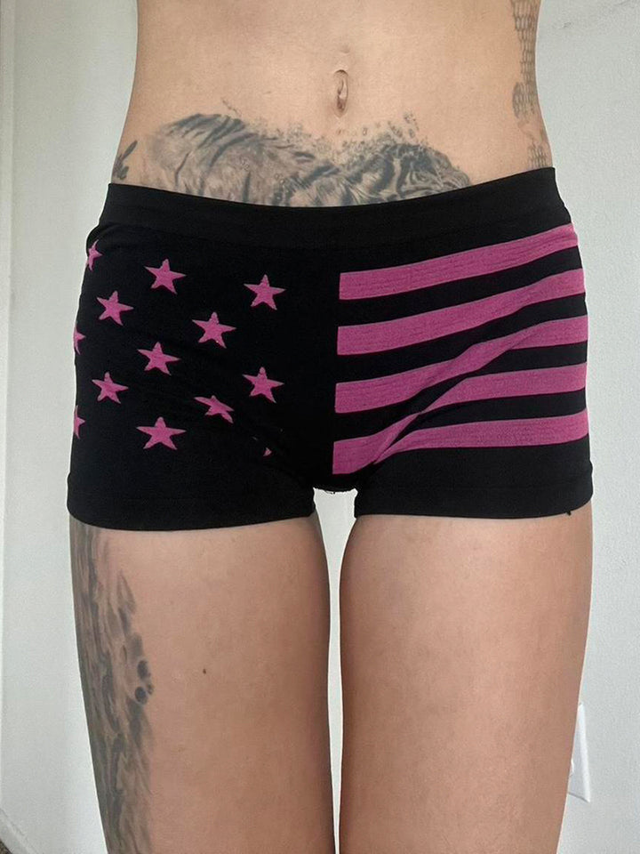 Damen Komfortable Boxershorts mit patriotischem Design Echo Archiv