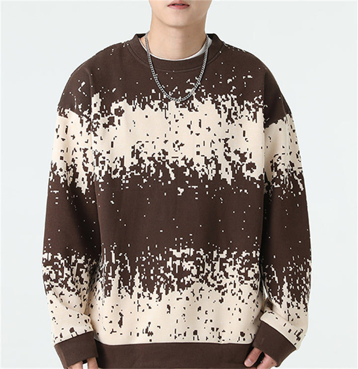 Herren Sweatshirt mit modernem Digitaldruck Echoarchiv