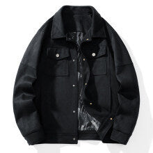 Herren Overshirt aus Kunstleder mit Hemdkragen und Pattentaschen Echo Archiv