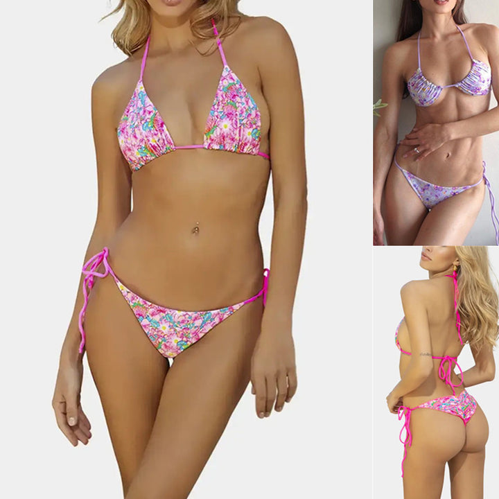 Damen Blumenmuster Bikini Echo Archiv