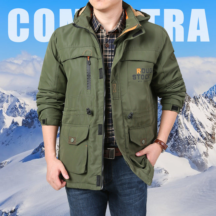 Herren Multifunktionale Outdoorjacke mit mehreren Taschen Echo Archiv